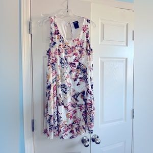 Daytrip A-line swing dress, knee length on 5’3” person.
